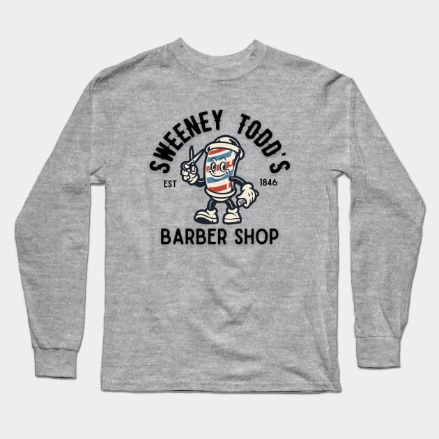 Sweeney Todd, vintage Barber, Est 1846 Long Sleeve T-Shirt by Teessential